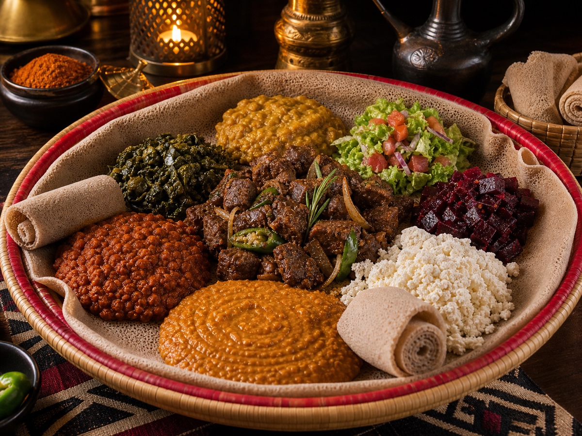 Ethiopian Dining Spread